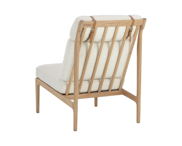 ELANOR LOUNGE CHAIR - LIGHT OAK - ALTRO WHITE