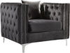 Stuart Chair In Grey Velvet