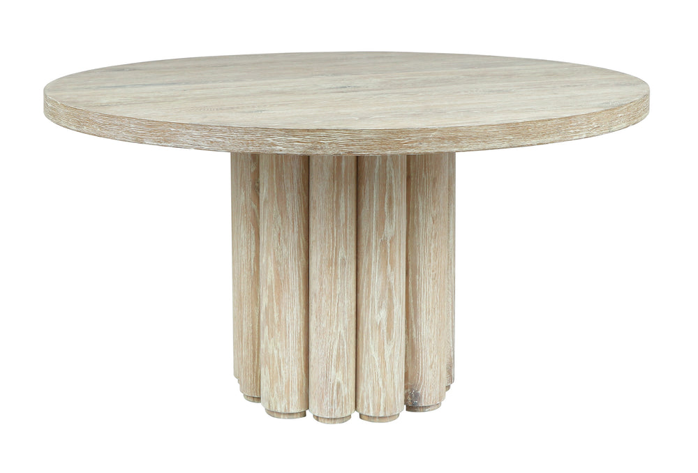 Classic Home Tiber Solid Wood Round Dining Table 55"