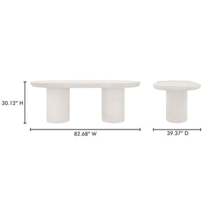 Rocca Dining Table Cream Concrete