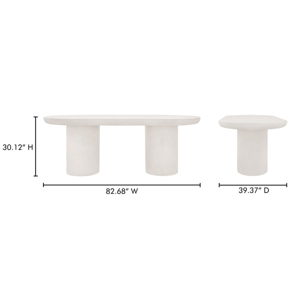 Rocca Dining Table Cream Concrete
