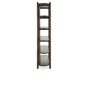 Redford Solid Wood Bookcase - Bark Brown