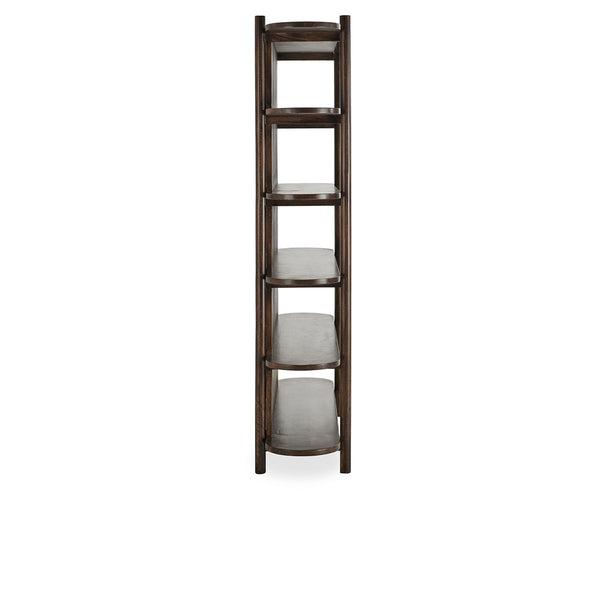 Redford Solid Wood Bookcase - Bark Brown