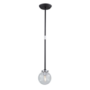 Vero Modo AC11431CL Pendant in Matte Black & Chrome