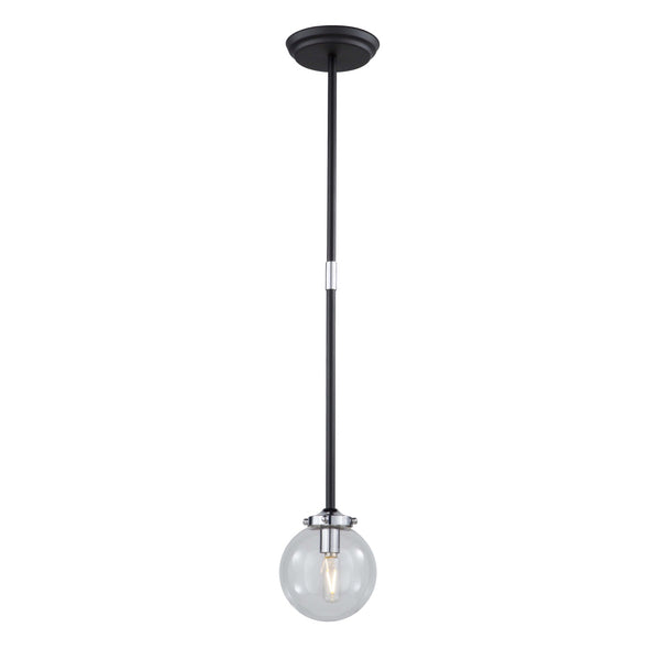 Vero Modo AC11431CL Pendant in Matte Black & Chrome