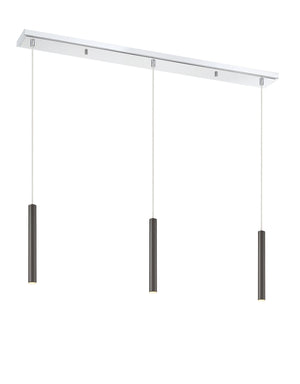 Forest 3 Light Island/Billiard in Chrome Finish
