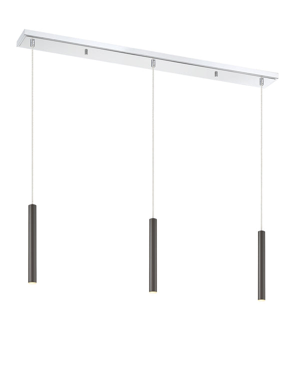 Forest 3 Light Island/Billiard in Chrome Finish