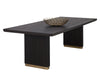 KALLA DINING TABLE - RECTANGULAR - CHARCOAL - 96"