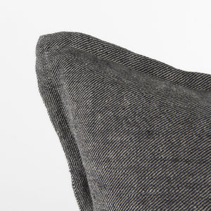Zadie 20L x 20W Light Gray and Dark Gray Fabric Color Blocked Decorative Pillow Cover