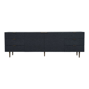 Breu Black Sideboard with Gold Accents