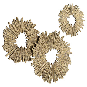 Abra Wall Decor | Antique Brass - Medium