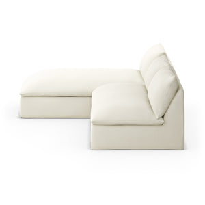 Grant Outdoor 2 Pc Sectional In Faye Cream