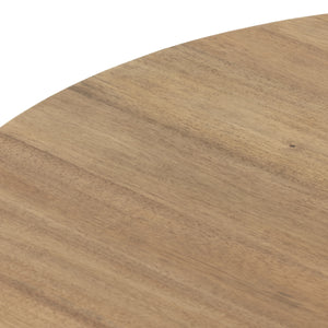 Bibianna Dining Table In Smoked Honey In Blush