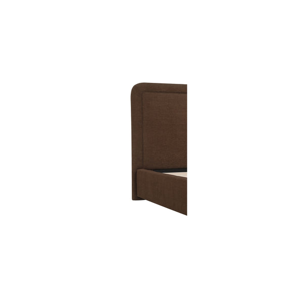 Moe's Simon King Storage Bed in Brown with Hidden Storage
