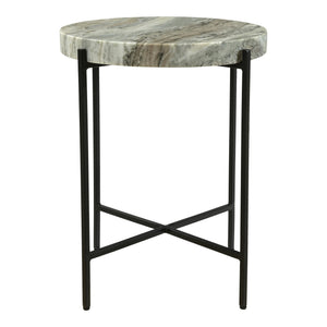 Moe's Cirque Accent Table Light Brown Marble