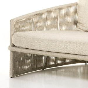 Porto Outdoor Day Bed In White Aluminum