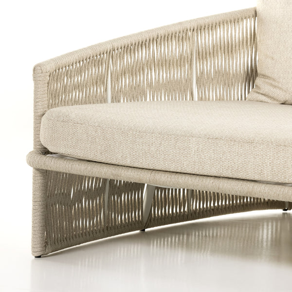 Porto Outdoor Day Bed In White Aluminum