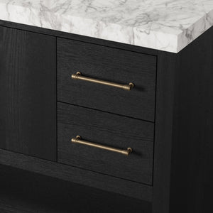 Anthem Single Wide Vanity - Black Wash Oak Veneer