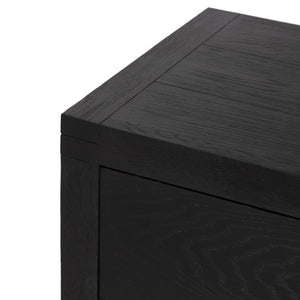 Warby Nightstand - Worn Black Veneer