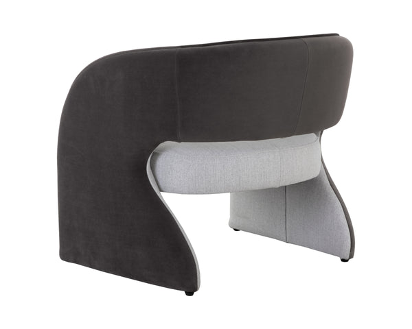 ROSALIA LOUNGE CHAIR - MINA LIGHT GREY / MEG ASH
