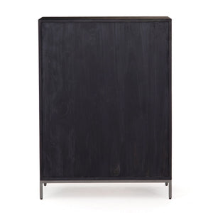 Trey 5 Drawer Dresser - Black Wash Poplar