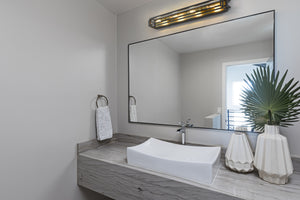 Titania 4 Light Vanity in Bronze + Olde Brass Finish