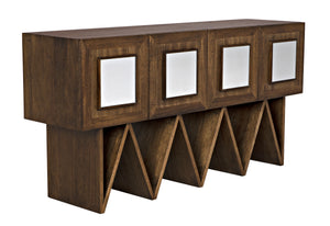 Jean-Michel Sideboard, Dark Walnut with Mirror