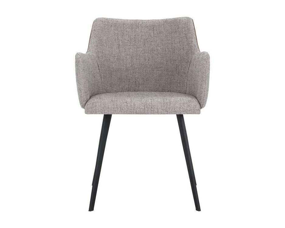 Griffin Dining Chair - November Grey / Bravo Cognac