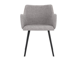 Griffin Dining Chair - November Grey / Bravo Cognac