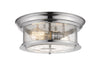 Sonna 2 Light Flush Mount in Chrome Finish
