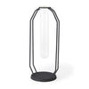 Aria 4.5L x 3.9W x 11.0H Metal and Glass Holder Object