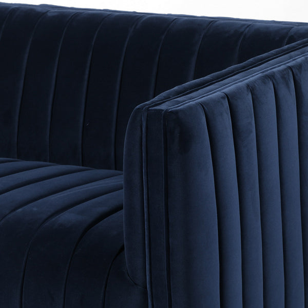 Augustine Sofa-96"-Sapphire Navy