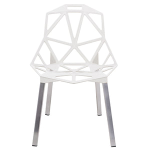 ANKST PAINTED IRON CHAIR - WHITE