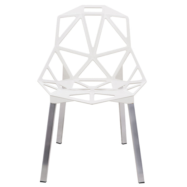 ANKST PAINTED IRON CHAIR - WHITE