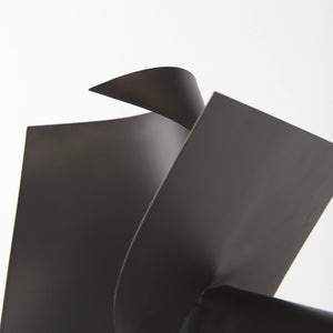Francesca 11.8L x 11.8W x 11.8H Black Metal Sculptural Decorative Object