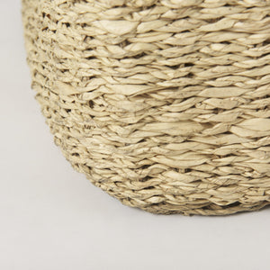 Cullen 15.7L x 15.7W x 15.7H (Set of 3) Grey Twisted Seagrass Square Basket