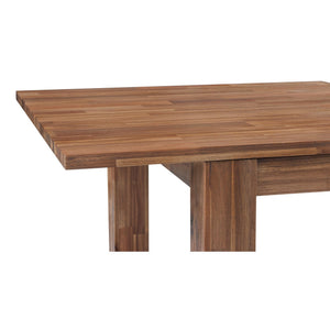 Bedford Butterfly Dining Table w/ 20" Ext. In Brushed Brown 