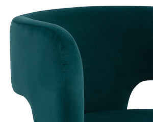 ISIDORE LOUNGE CHAIR - MEG TEAL