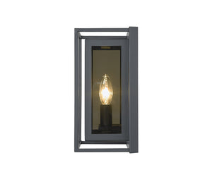 Infinity 2 Light Wall Sconce in Misty Charcoal Finish