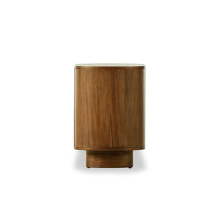 Paden Nightstand - Seasoned Brown Acacia