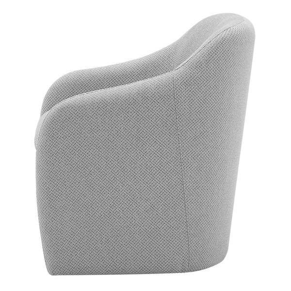 Zella Fabric Accent Arm Chair In Cardiff Gray