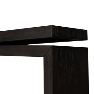 Matthes Console Table in Smoked Black
