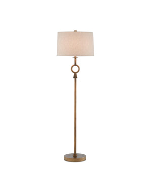 Germaine Floor Lamp In Antique Brass