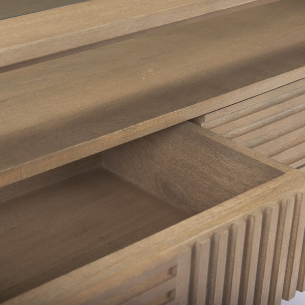 Sable  38.0L x 27.0W x 18.0H Light Brown Wood Coffee Table