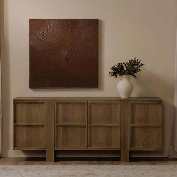 Moe's Henley Sideboard in Solid Oak, Brown