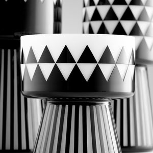 Large Vector Vase in Black and White