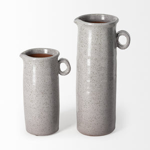 Frieda Small Freckled Gray Ceramic Jug