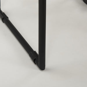 Givens 14.0L x 15.8W x 31.8H Natural Wood W/Black Metal Frame Bar Stool
