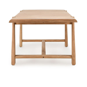 Aston Outdoor Rectangle Dining Table - Natural Teak