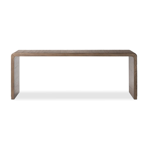 Leo Console Table in Rustic Grey